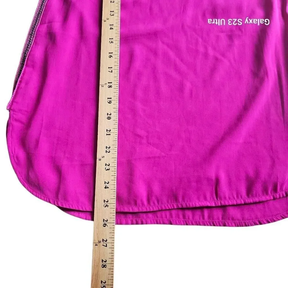 Armani Exchange womens Sz XXS fuschia sleeveless top blouse